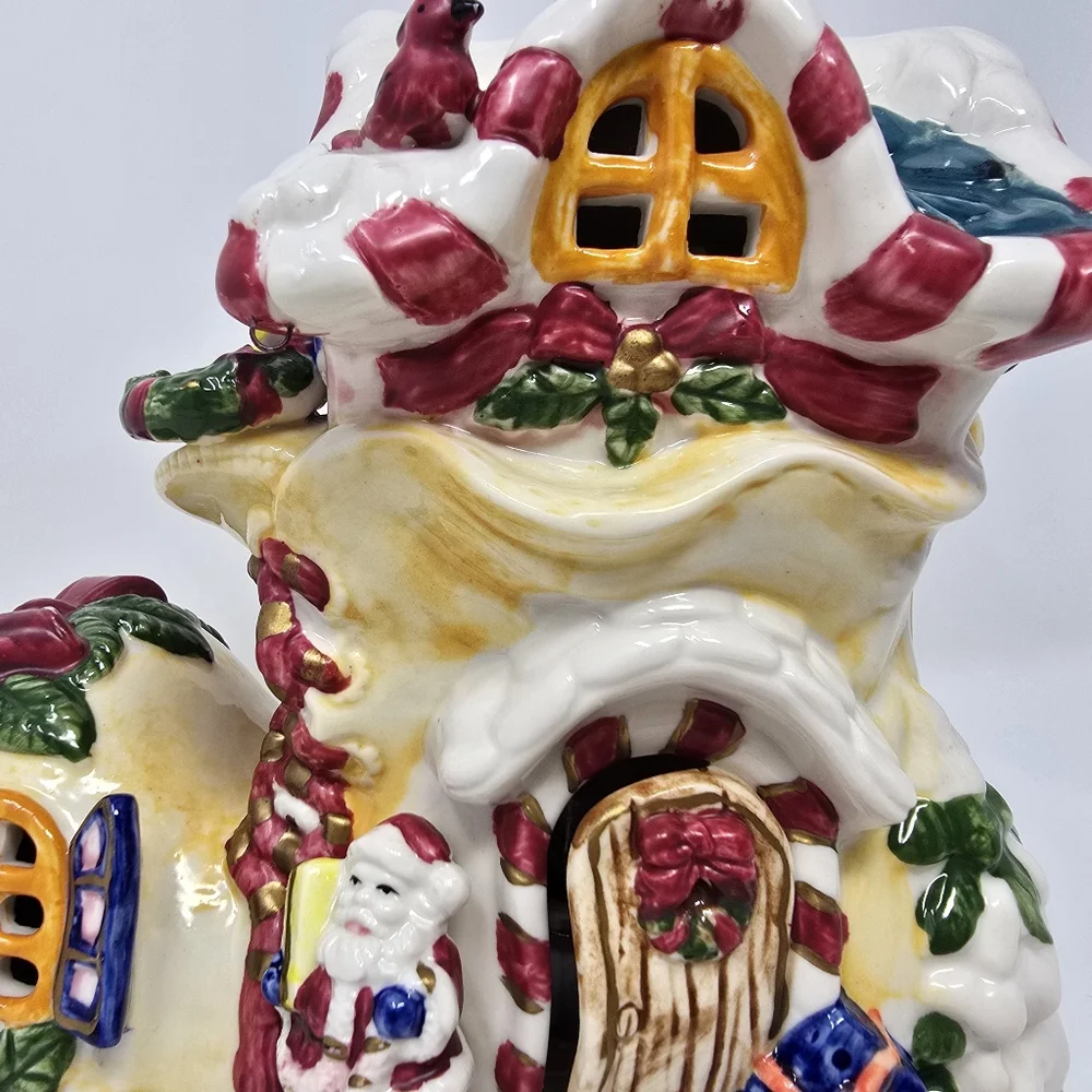 Vintage Christmas Village Shoe Ceramic Light-Up